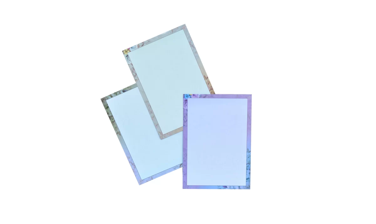 Blue Floral invitation card with Name glass sticker-BI-421 - Image 6