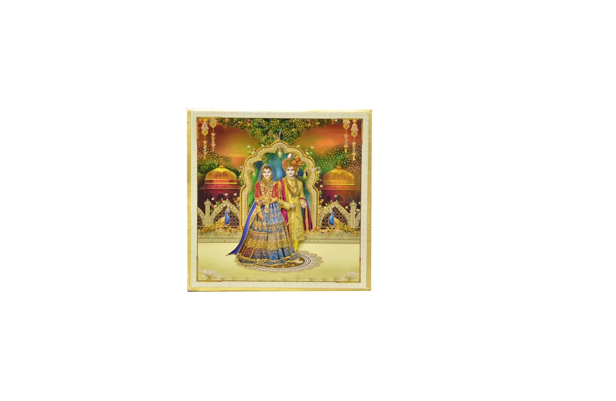 Multicolour Bride & Groom wedding card BI-423 - Image 3