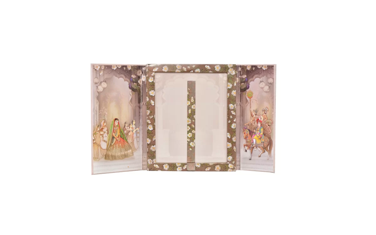 Bride & groom Wedding card with name glass sticker-BI-426 - Image 7