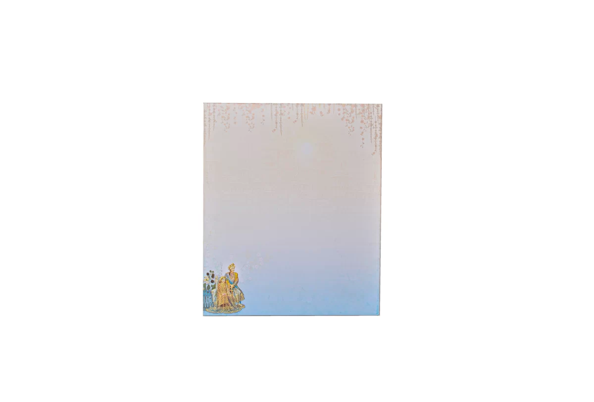 Bride & groom Wedding card with name glass sticker-BI-428 - Image 4