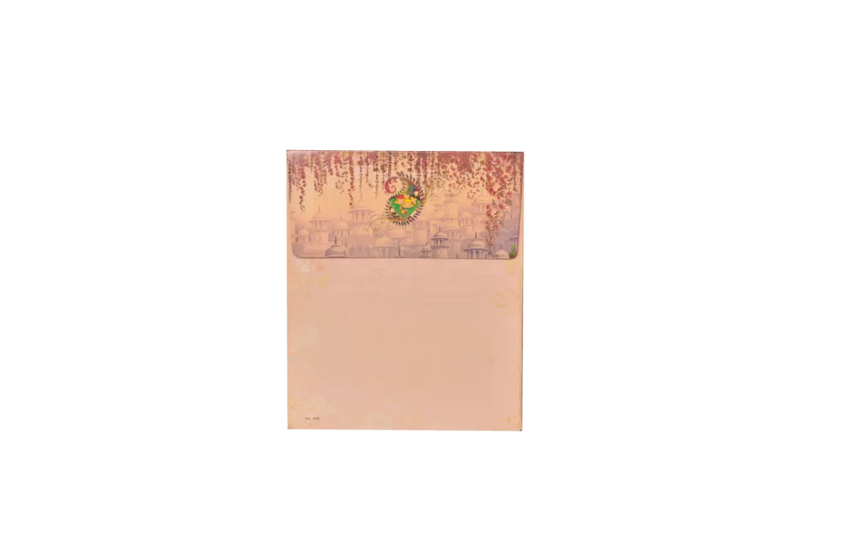 Bride & groom Wedding card with name glass sticker-BI-428 - Image 5