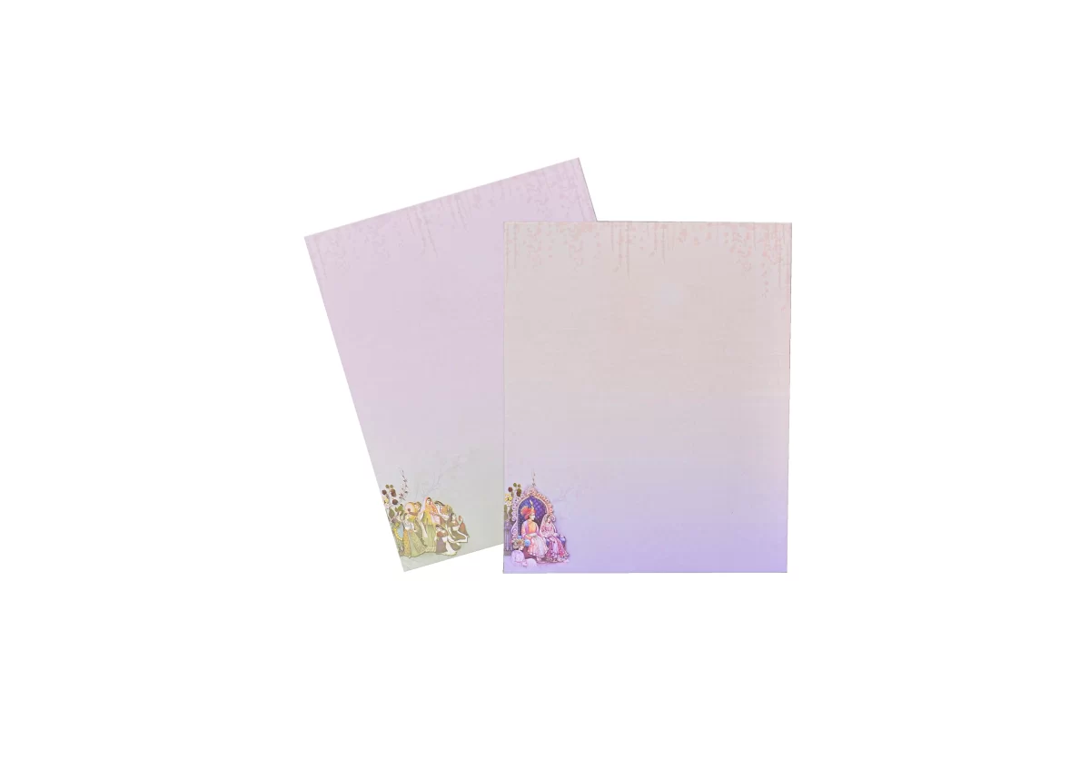 Bride & groom Wedding card with name glass sticker-BI-428 - Image 6