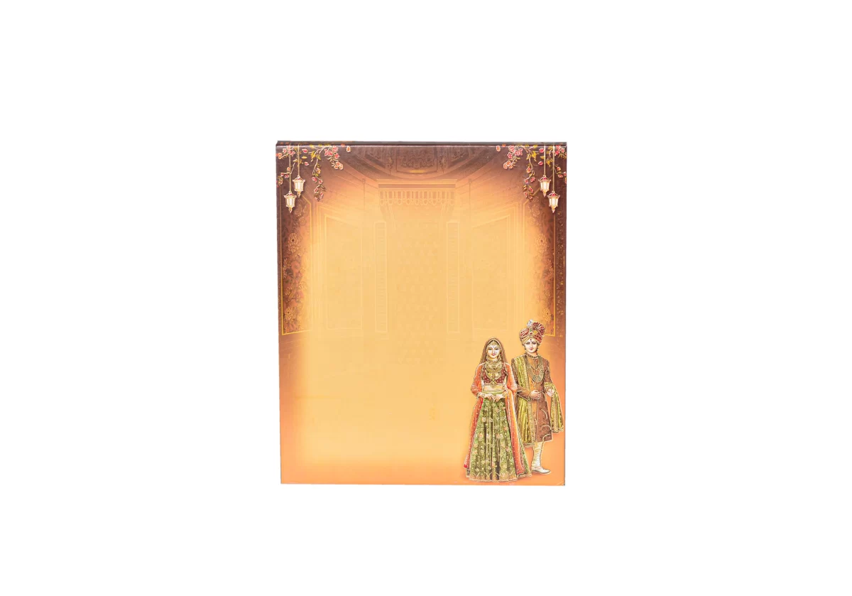 Bride & groom Wedding card with name glass sticker-BI-429 - Image 4