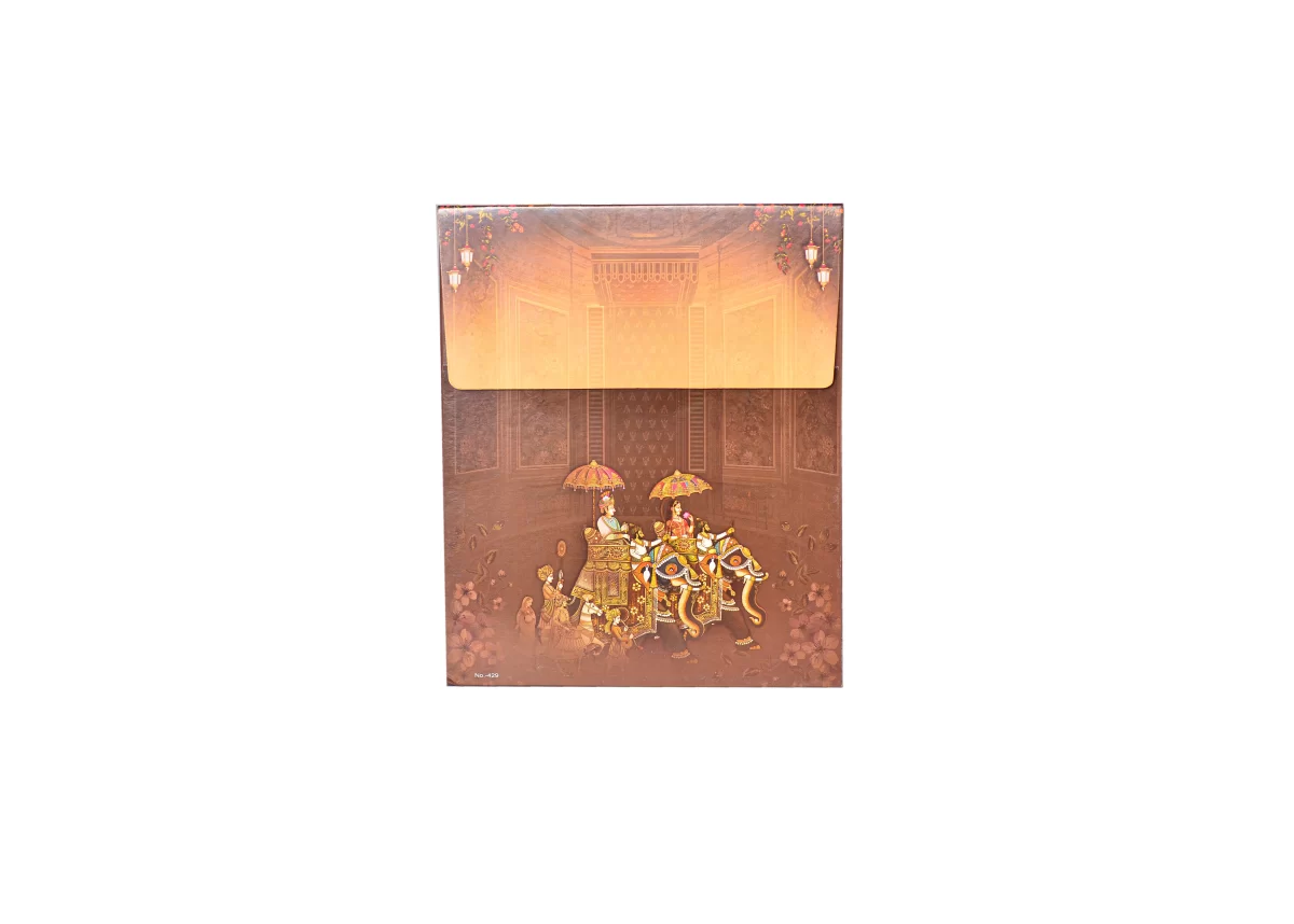 Bride & groom Wedding card with name glass sticker-BI-429 - Image 5