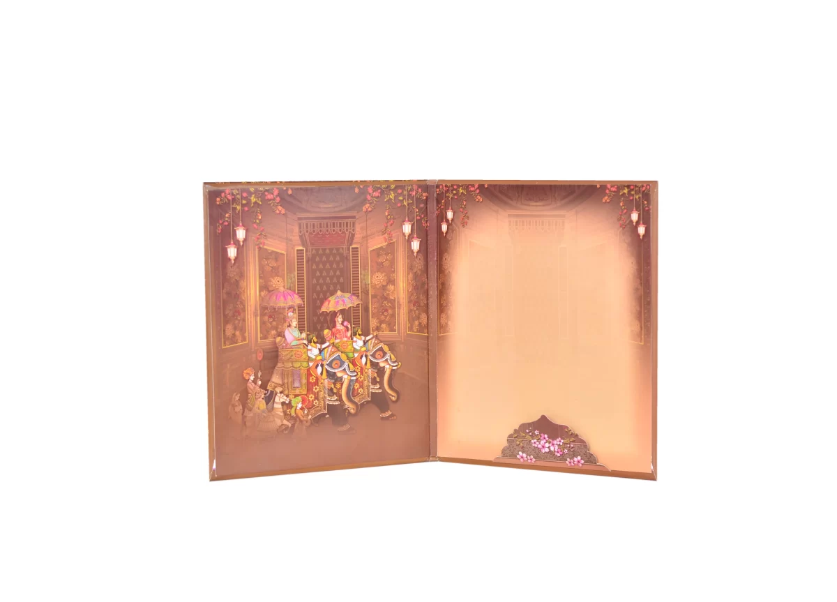 Bride & groom Wedding card with name glass sticker-BI-429 - Image 7