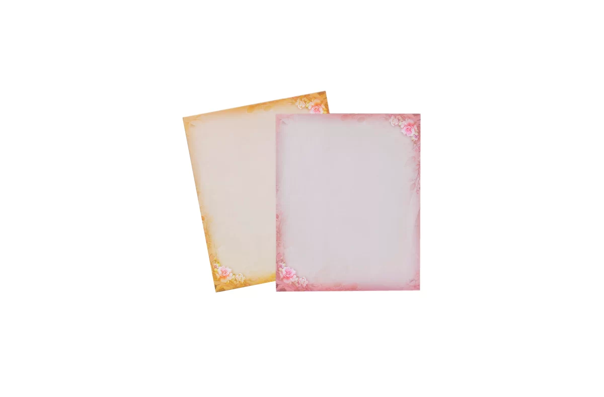 Multicolour Floral invitation card with Name glass sticker-BI-430 - Image 6