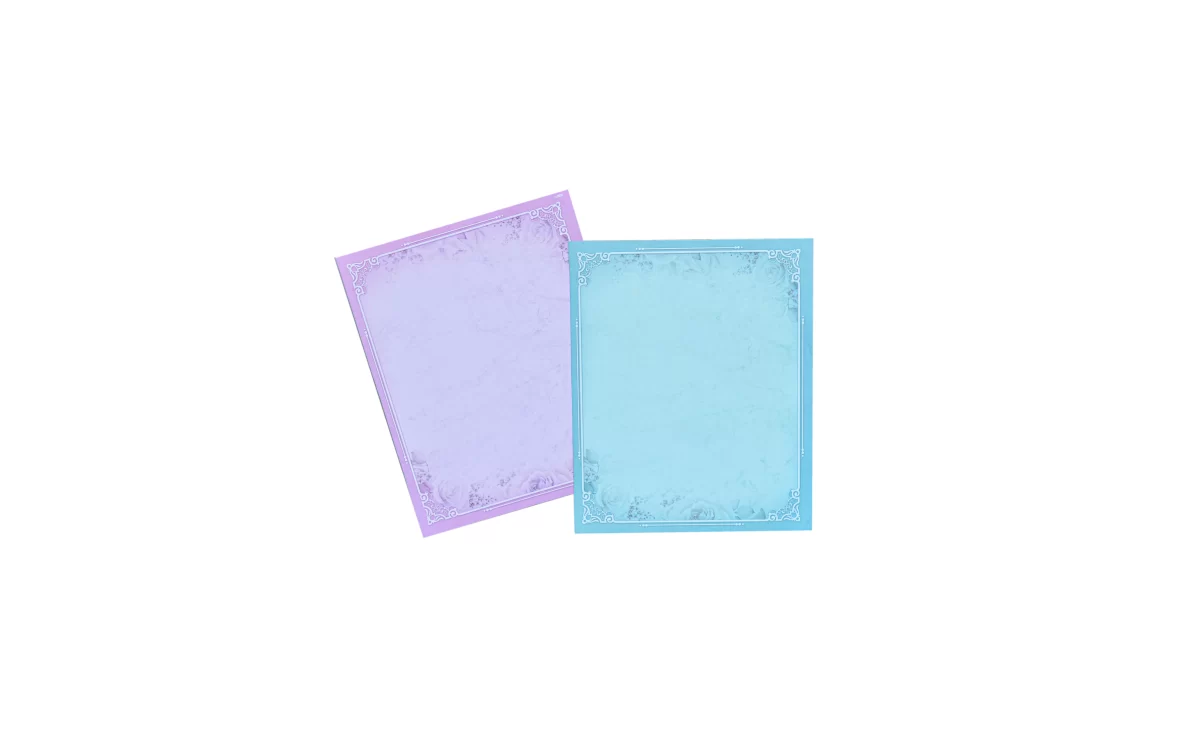 Blue invitation card with name glass sticker-BI-431 - Image 6