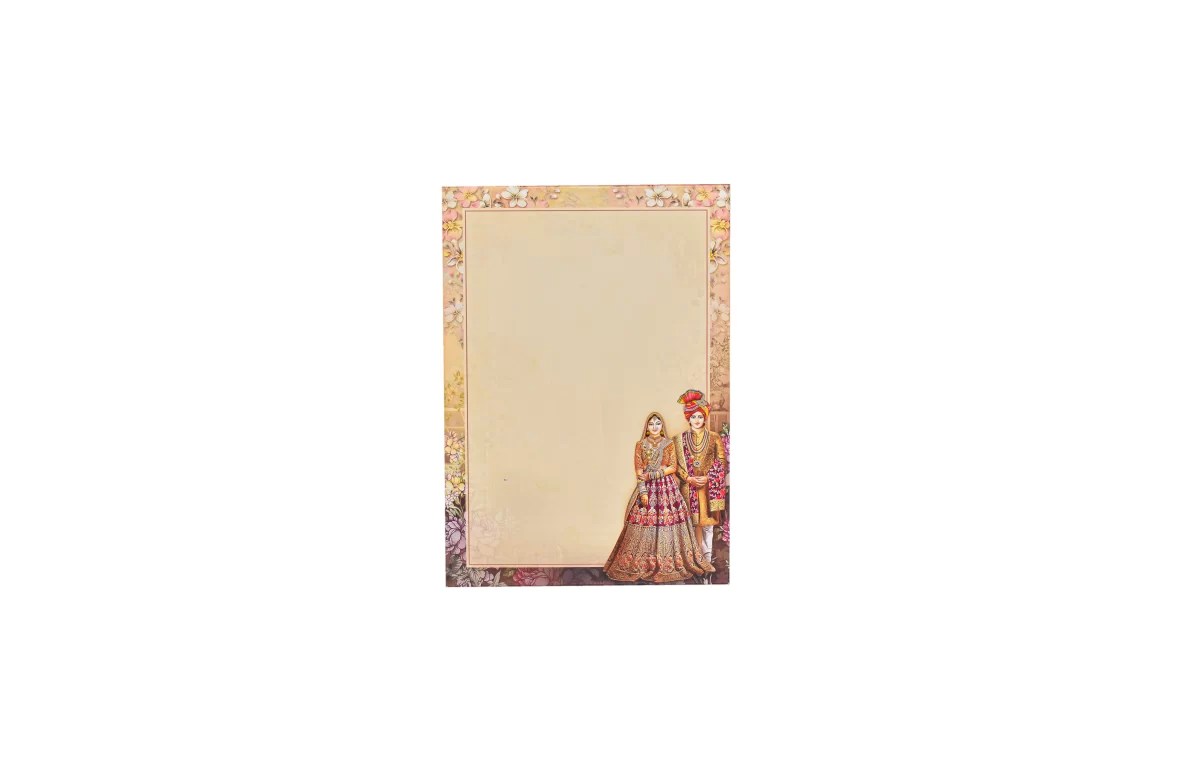 Bride & Groom wedding cards with name glass sticker-BI-432 - Image 4