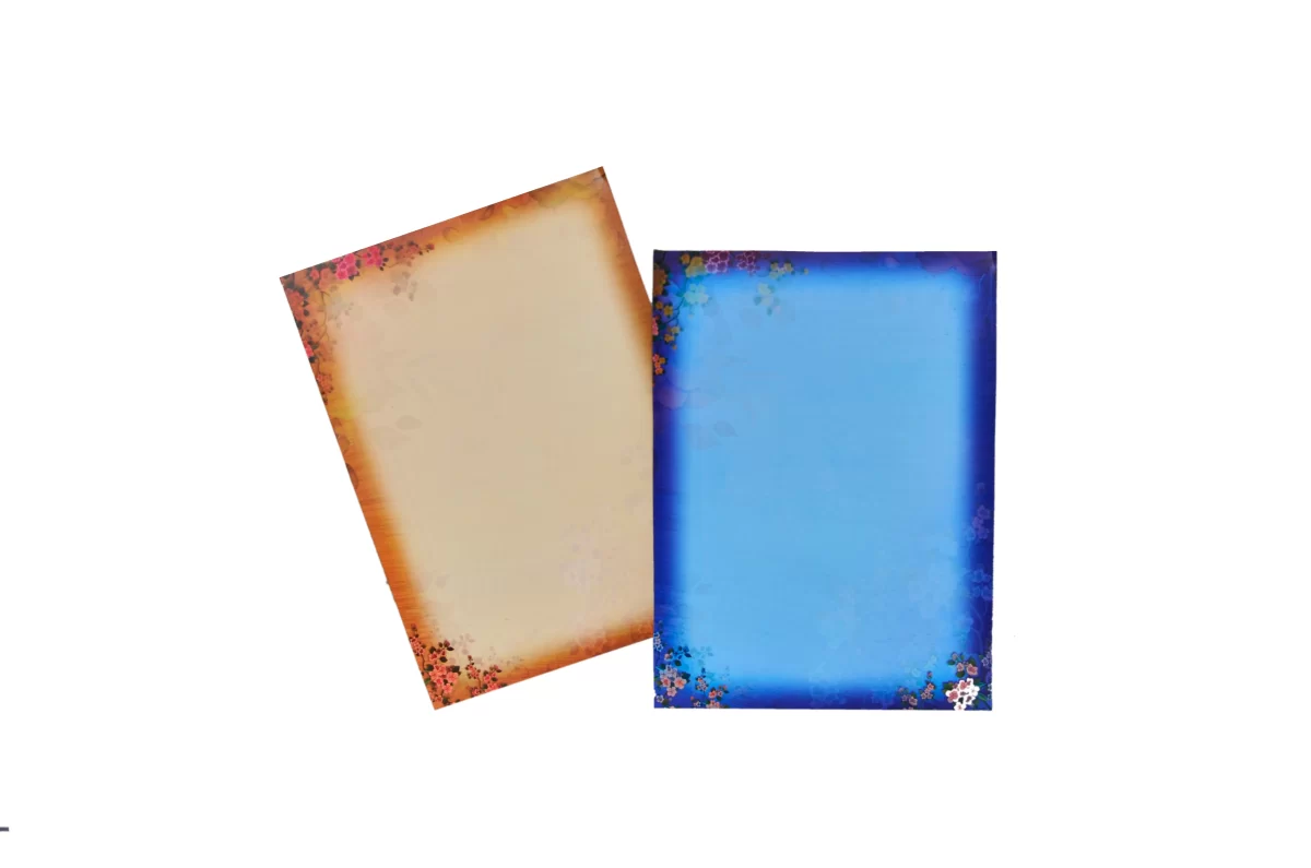 Blue Colour Ganesh wedding cards with name glass sticker-BI-433 - Image 7