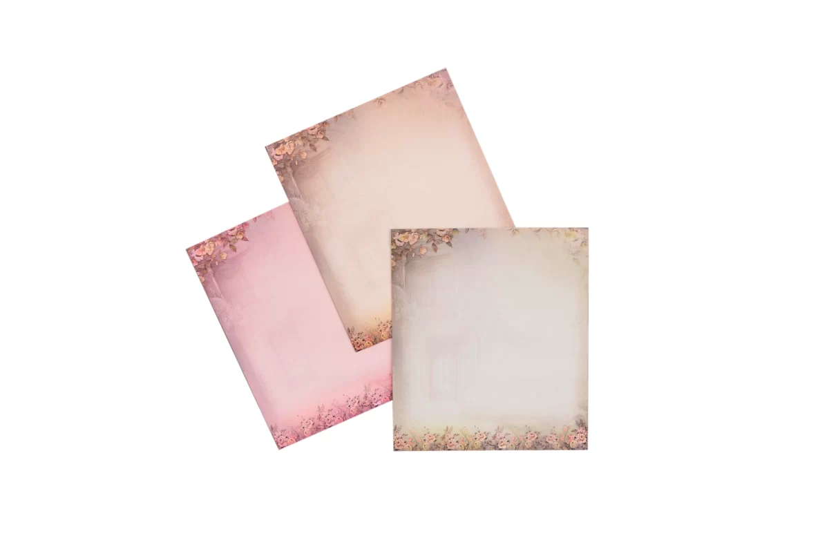 Peach Colour bride & groom wedding cards with name glass sticker-BI-436 - Image 6