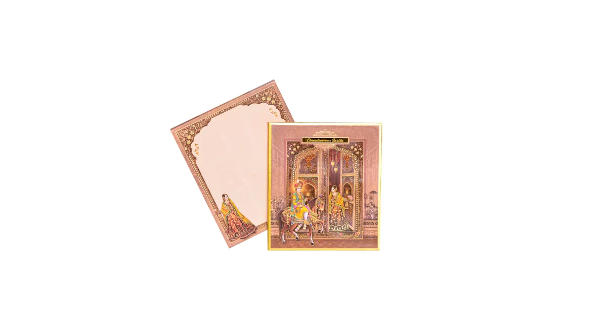 Bride & Groom wedding cards with name glass sticker-BI-438 - Image 2