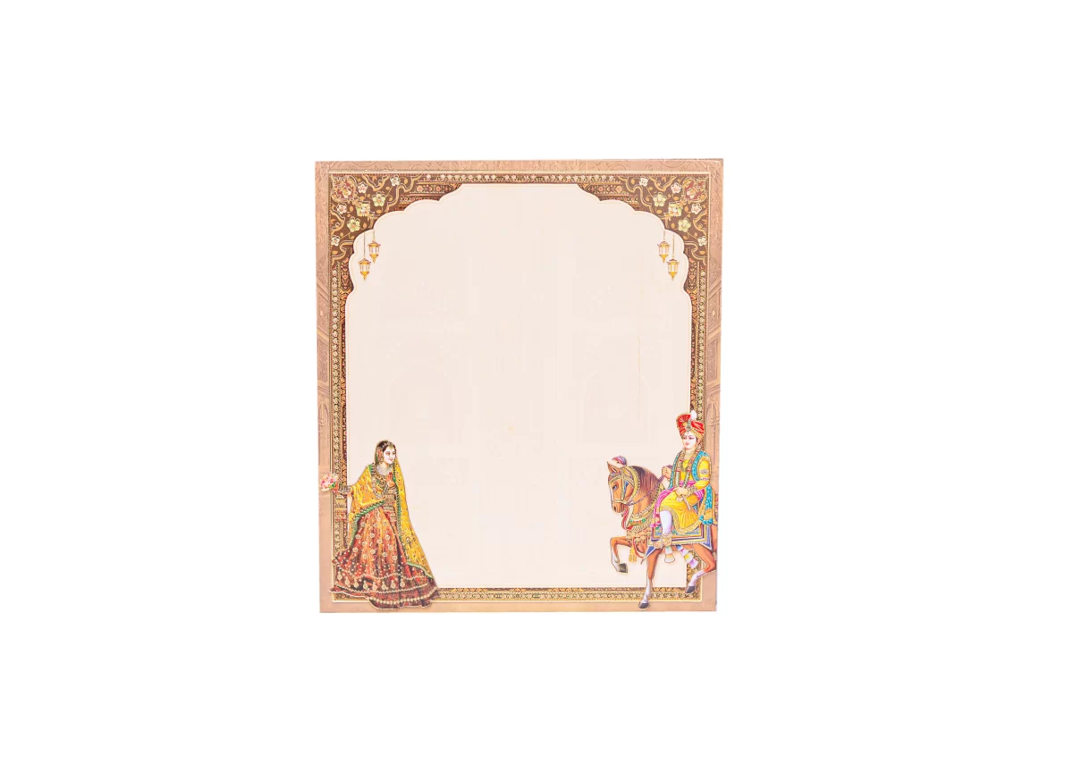 Bride & Groom wedding cards with name glass sticker-BI-438 - Image 4