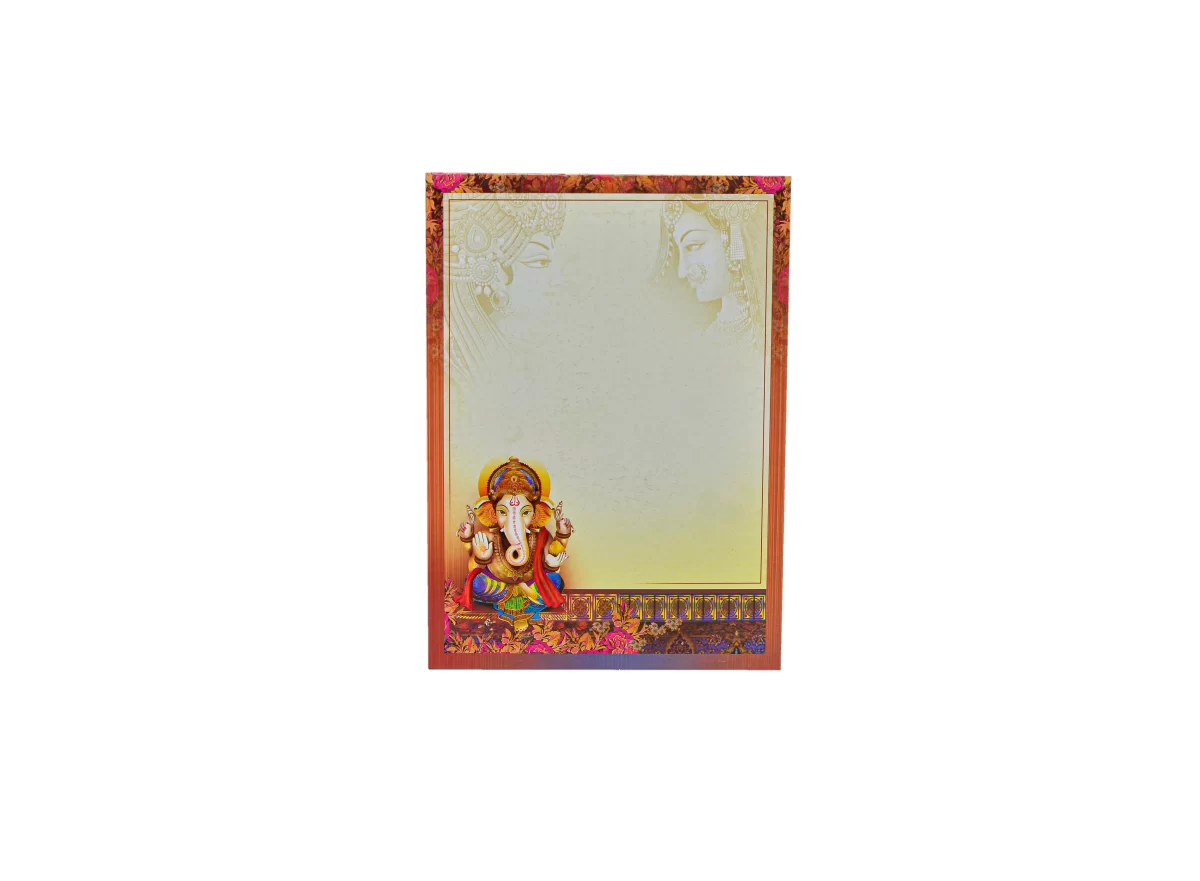 Ganesh and bride & groom with name glass sticker-BI-440 - Image 4