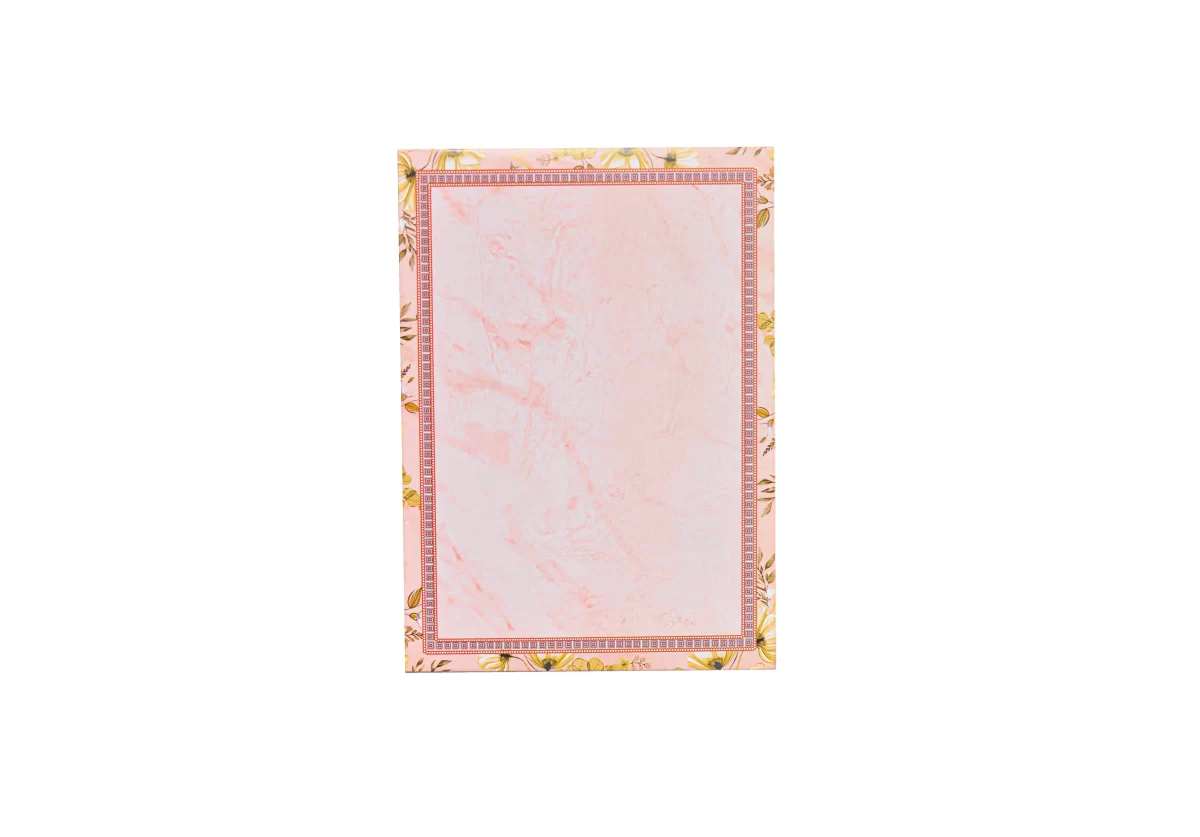 Peach Colour floral Invitation card with name glass sticker-BI-443 - Image 4