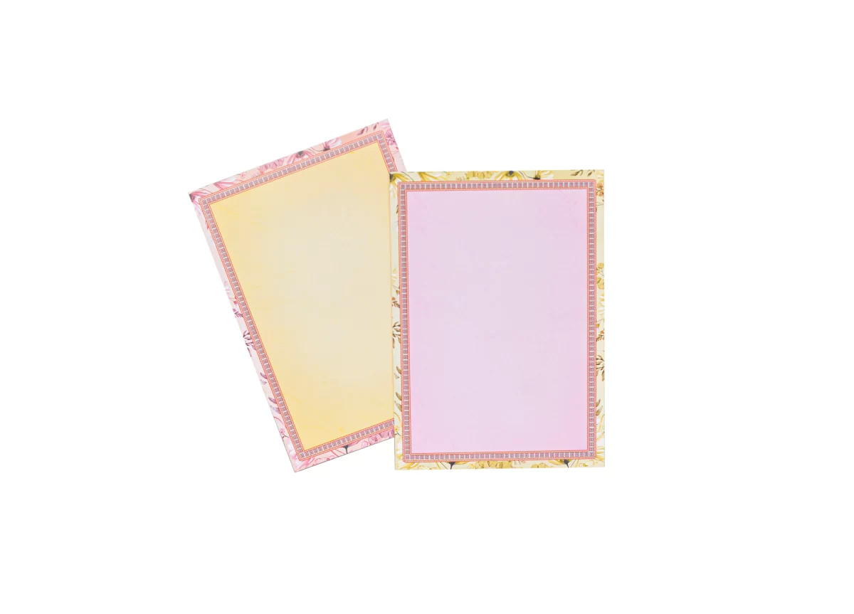 Peach Colour floral Invitation card with name glass sticker-BI-443 - Image 6