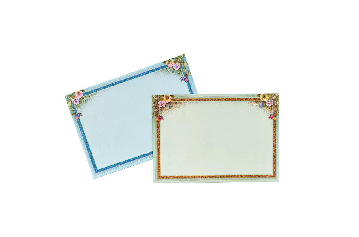 Bride & Groom wedding cards with Golden foil BI-449 - Image 7