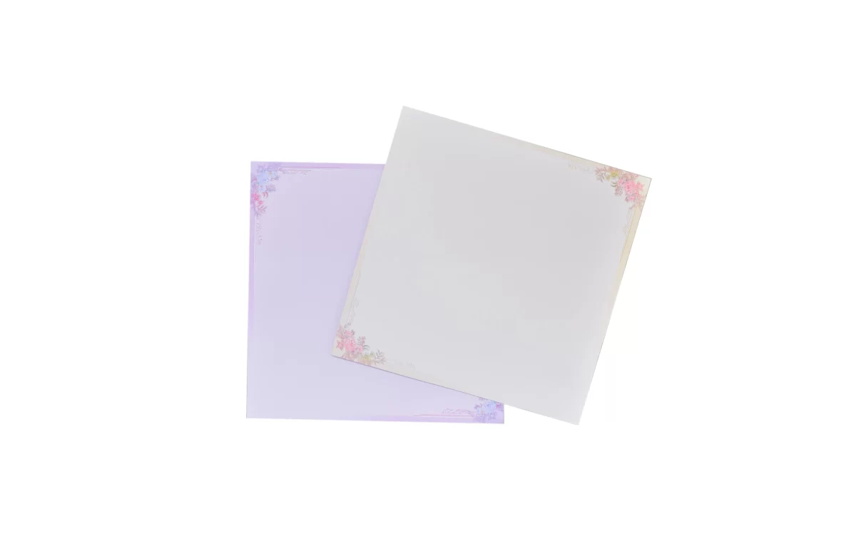 Floral Invitation card with Golden foil and glass sticker BI-451 - Image 6