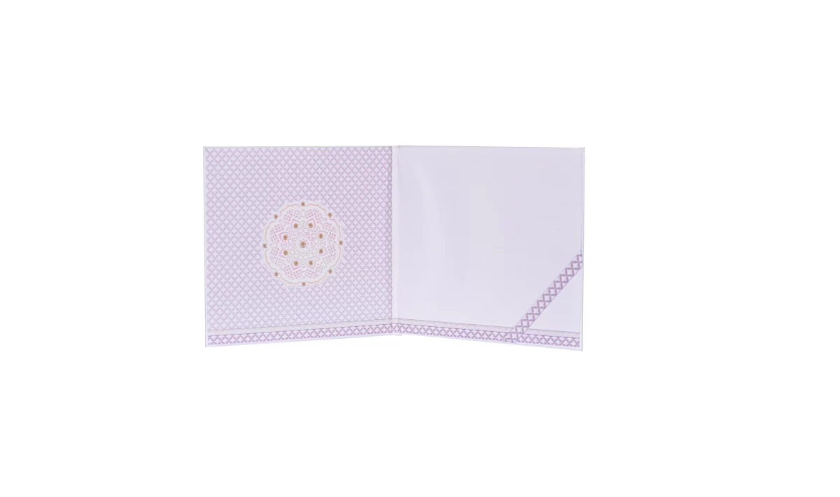 Lavender Invitation Card with glass sticker BI-456 - Image 7